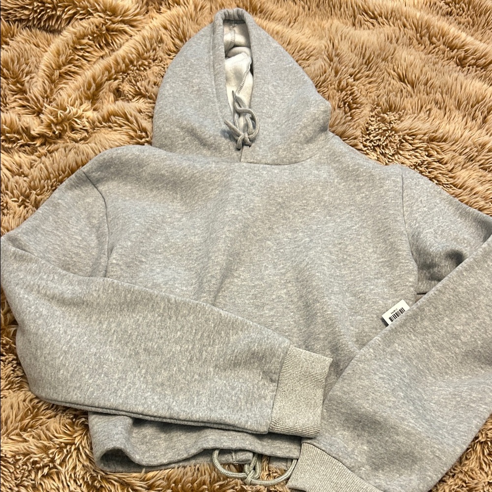 Gray Hooded Sweatshirt
